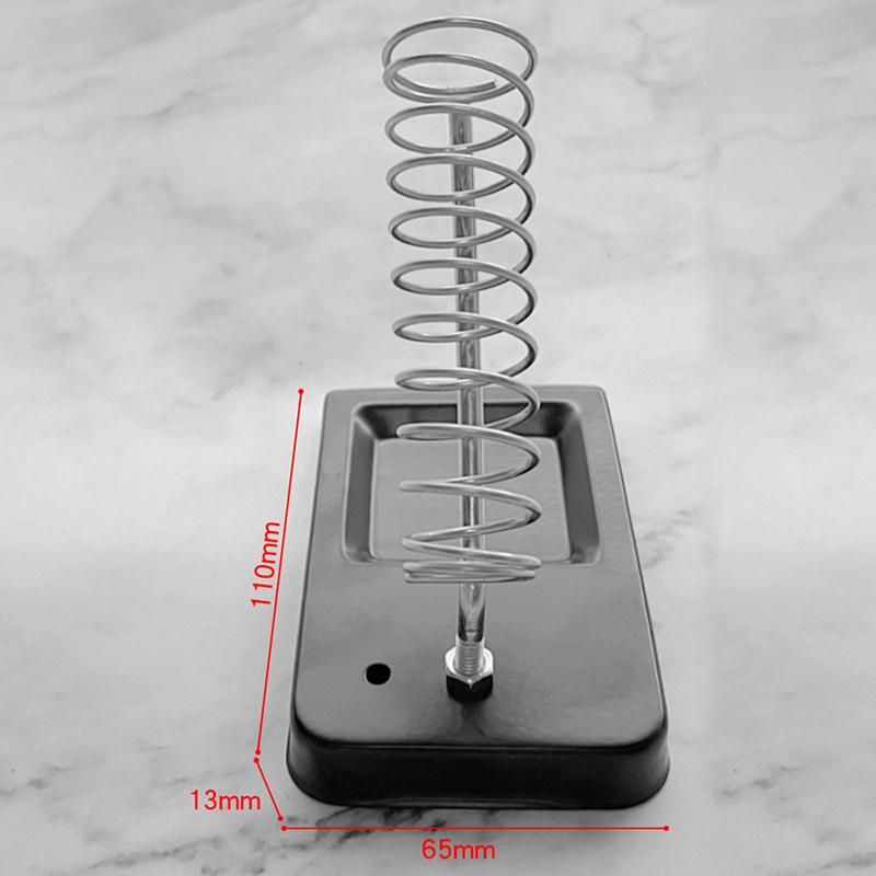 Soldering Iron Metal Rectangle Stand Holder Base Solder Support Station Detachable Soldering Iron Safety Protecting Base