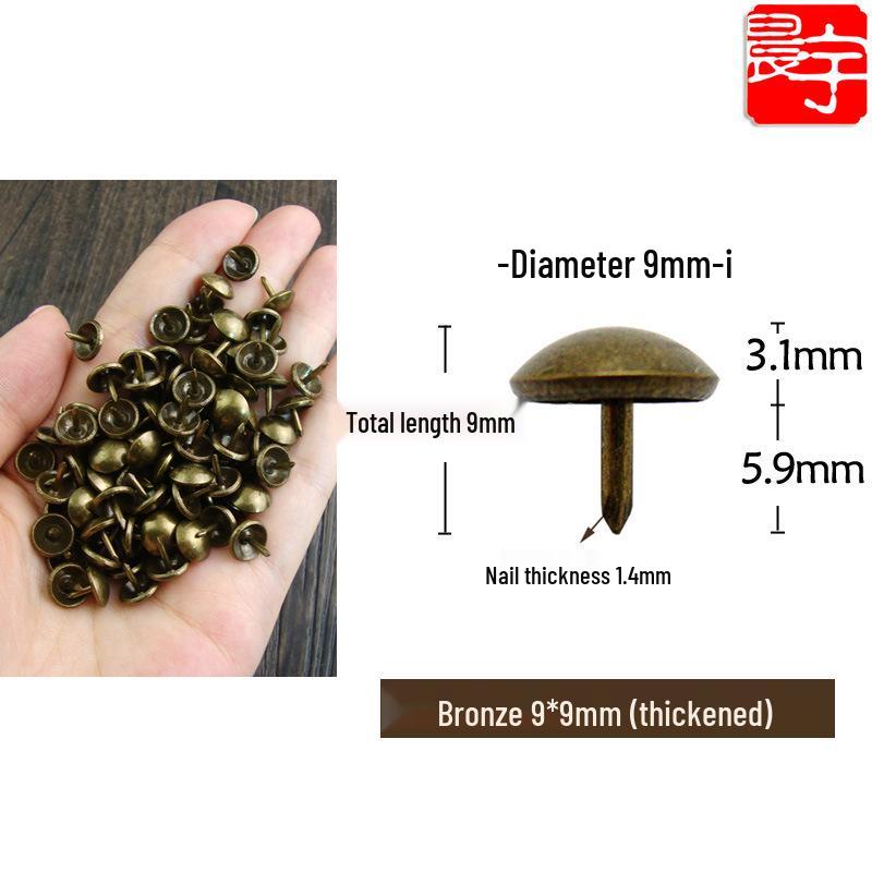 Antique-style Round Head Sofa Decoration Nails, Retro Pushpins, Thickened and Smooth Foam Nails, Furniture Hardware.