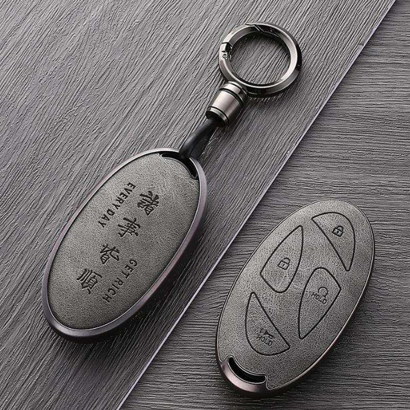 Portable Skin for Hyundai Kona Ev Grandeur GN7 2023 IONIQ 6 7 Button Remote Car Key Case Cover Fob Holder Keychain Accessories