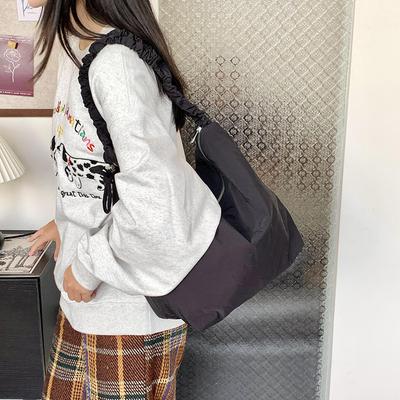 Autumn Casual Cute Bag Women's Reversible Shoulder Backpack Tote Bag Large Capacity New 2025 Small Fresh