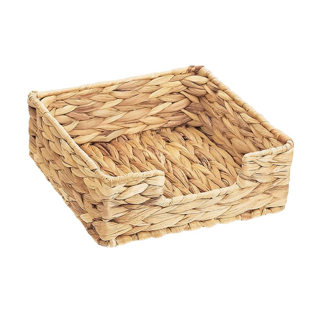 Woven Baskets Boxes Stylish Napkin Holder Rattan Woven Organizer Storage Bins for Shelves Bedroom Desk Living Room Table Decor