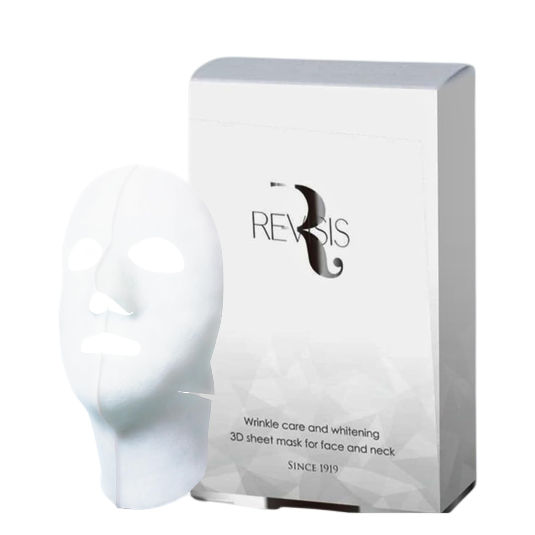 

REVISIS Medicated 3D Face 4 Up to the Special Made in Individually Highly Pore Face Pack Sheet [Quasi-drug] Mask, Sheets, Neck, Care, Japan, Wrapped,