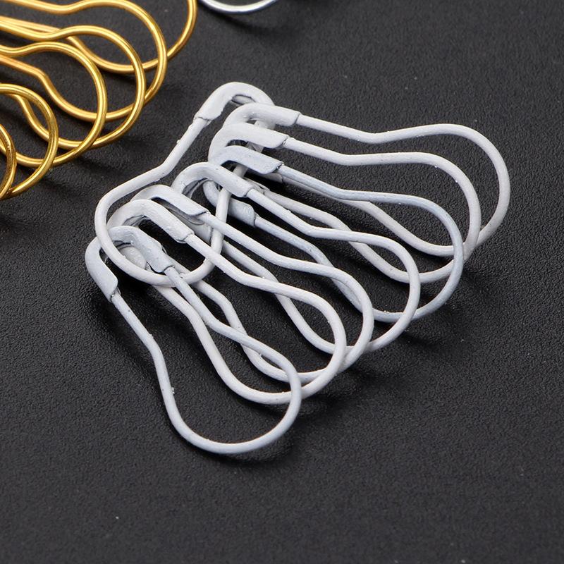 1000Pcs Metal Pins Calabash Gourd Pear Shape Safety Metal Clips Knitting Stitch Marker Tag Hangtag Pins DIY Craft Accessories