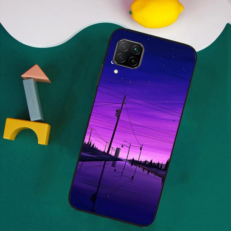 Esthétique Violette Pour Coque Huawei Nova 9 10 SE 8i 11i 12i 12s Y60 Y61 Y70 Y90 Y72 Y73 Y91 P60 Pro P40 P30 Lite