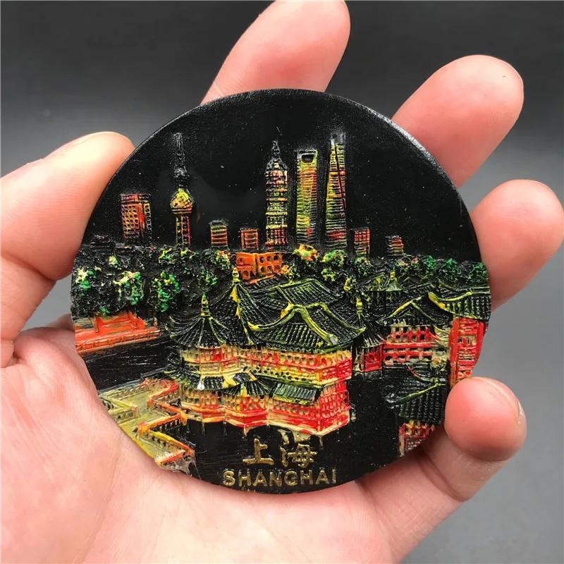Shanghai Fridge Magnets Beijing Travelling Souvenirs Home Decor China Fridge Stickers Christmas Gifts Message Board Stickers