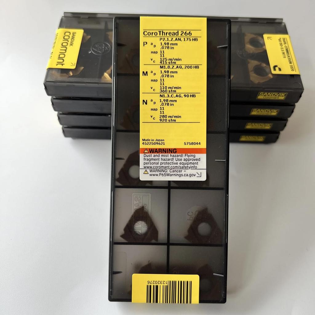 Original Sandvik / 266RL-22MM01A350M 1020 CNC Lathe Carbide Blade Tool 10 Pcs