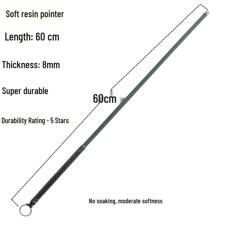 Bamboo Rattan Cane for Teachers: Soft Resin Whip Baton for Classroom and Home Instruction