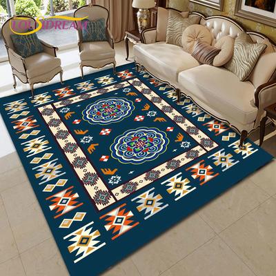 Turkey Persian Printed Area Rug Large,Carpets Rugs for Living Room Bedroom Sofa Decoration,Kitchen Bathroom Non-slip Floor Mat