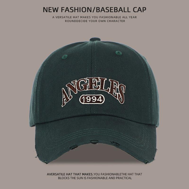 Baseball Cap Children Wide Brim Show Face Small Deep Top Big Head Circumference Street Hip Hop Hole Embroidery Cap Men
