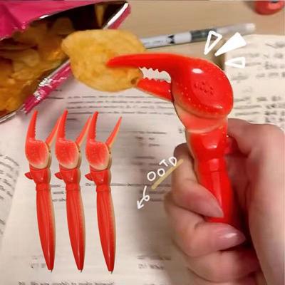 Creative Lobster Claw Black Ink Ballpoint Pen Cute Crab Clip Pliers Pen Stationery