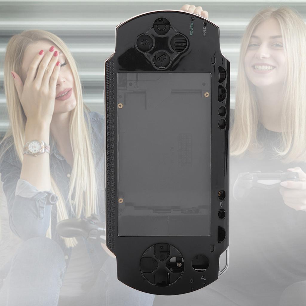 Ersättningsskal Set Fullt Skal Hölje med Knapp-kit För PSP 1000 (Svart)