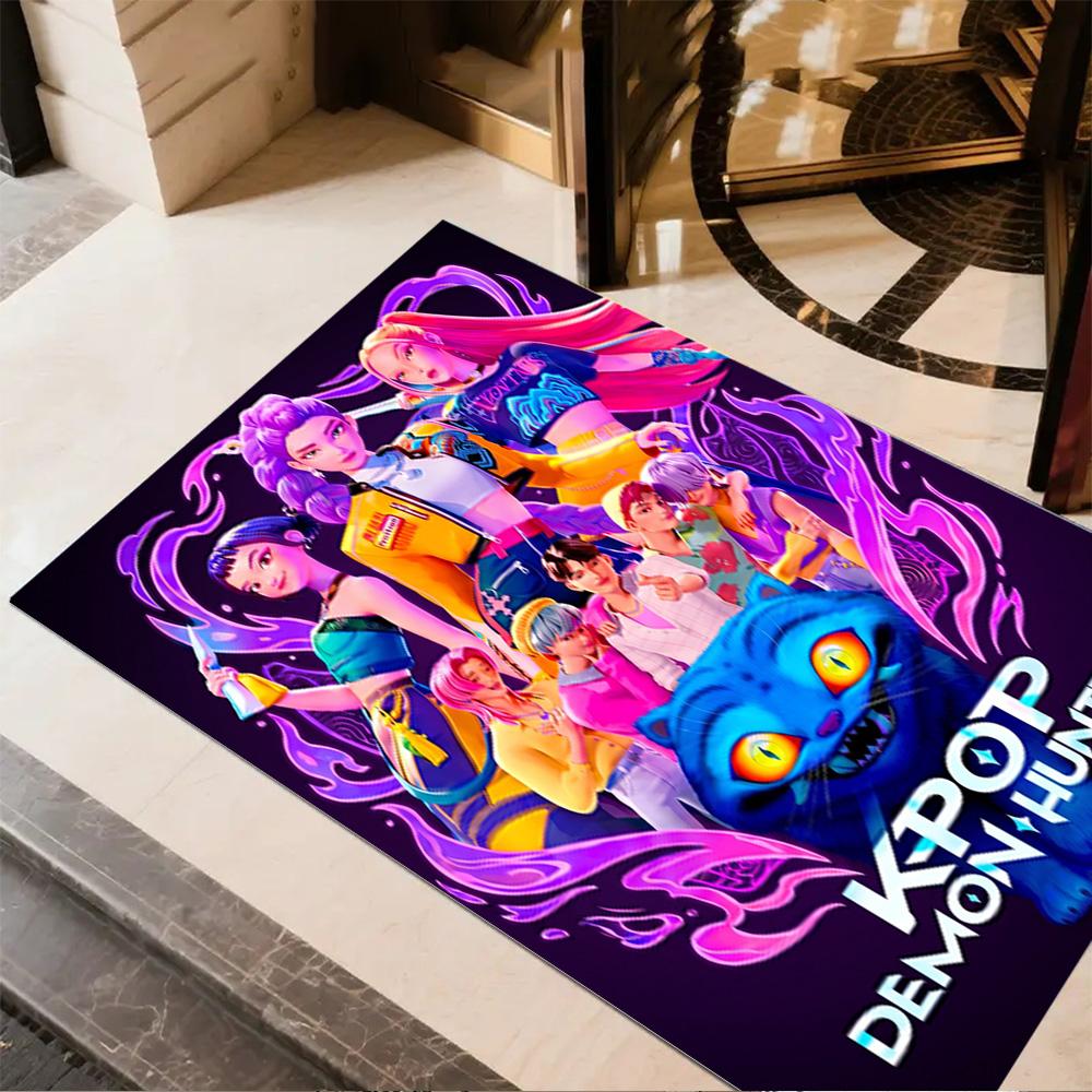 Galactic Warriors Action Floor Mat Perfect for Study room Foyer Hallway Decorate room Antislip Carpet Anime Office Decor