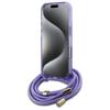 Guess Guhmp16Lhctsgnsu Iphone 16 Pro     6.3 Fioletowy/Purple Hardcase Crossbody Cord Script Magsafe