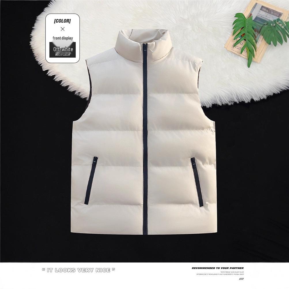 Popular Plus Size Men's Casual Vest - Loose and Warm Down Cotton for Autumn/Winter