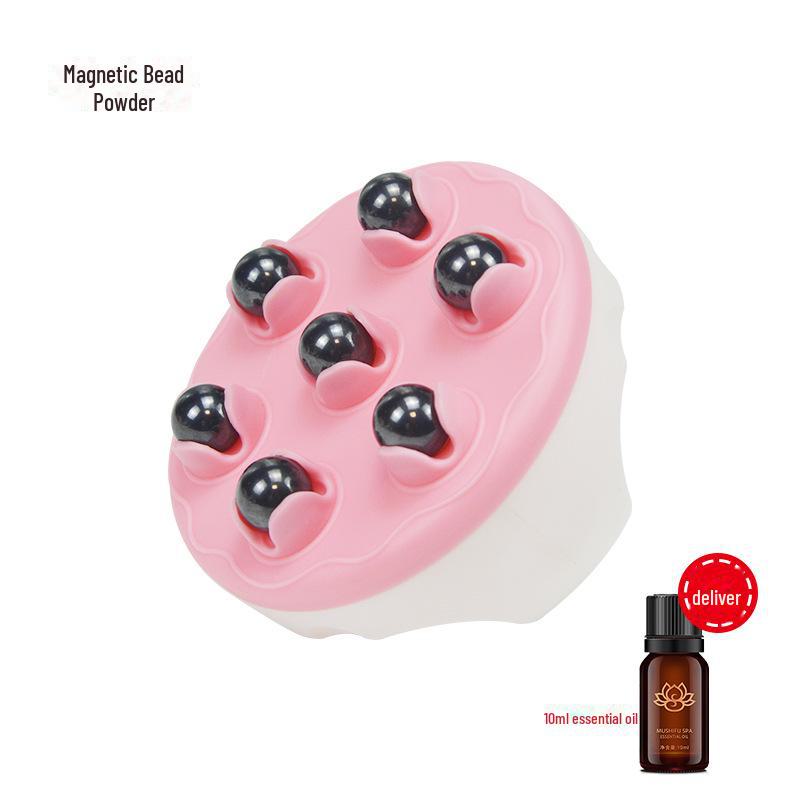 Dragon Ball Abdominal & Meridian Massager: Tendon Rolling Brush with Magnetic Ball Roller