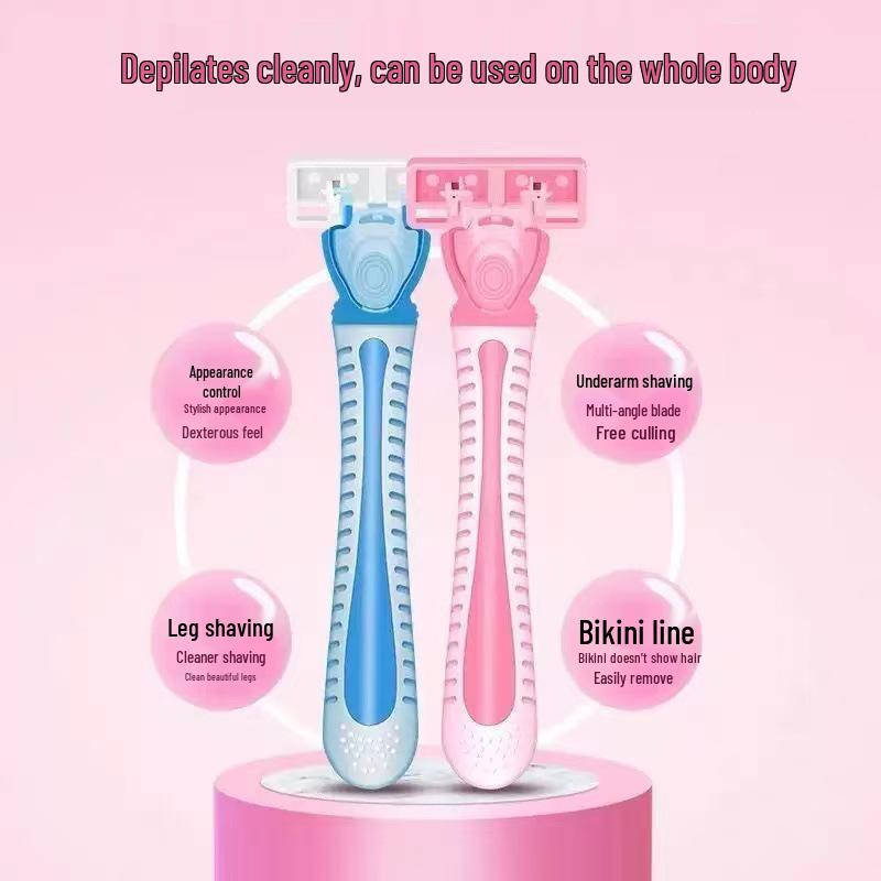 Ladies Manual Shaving Razor & Epilator for Underarms, Legs & Body Hair