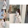 Stylish Korean Canvas Tote Bag Casual Shoulder Bag For Female Students