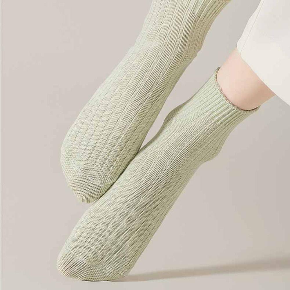 10Pairs Breathable Mid Tube Socks Candy Color Sweet Socks Women Mid-calf Socks  Streetwear