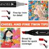 120 Good Coloring Markers Alcohol Markers Dual Tip Art Markers for Kids Hard Marker Pens with Pen Holder and Carry Pouch for Adult