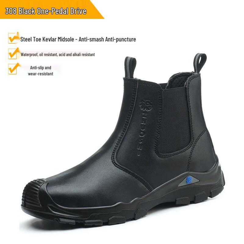 Bozong Men s Slip-On Steel Toe Safety Shoes 36