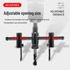 Adjustable Aircraft Hole Saw for Wood, Gypsum, Plastic, with Drill Bit Ejector