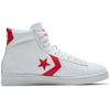 Converse Cons Pro Leather Casual High-Top Board Shoes Unisex Red & White