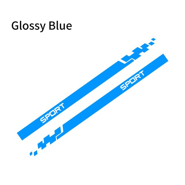 2pcs Car Stickers Auto Vinyl Film Wrap Both Side Stripes Decoration Styling Decal Automobiles Sports Tuning DIY Car Accessories