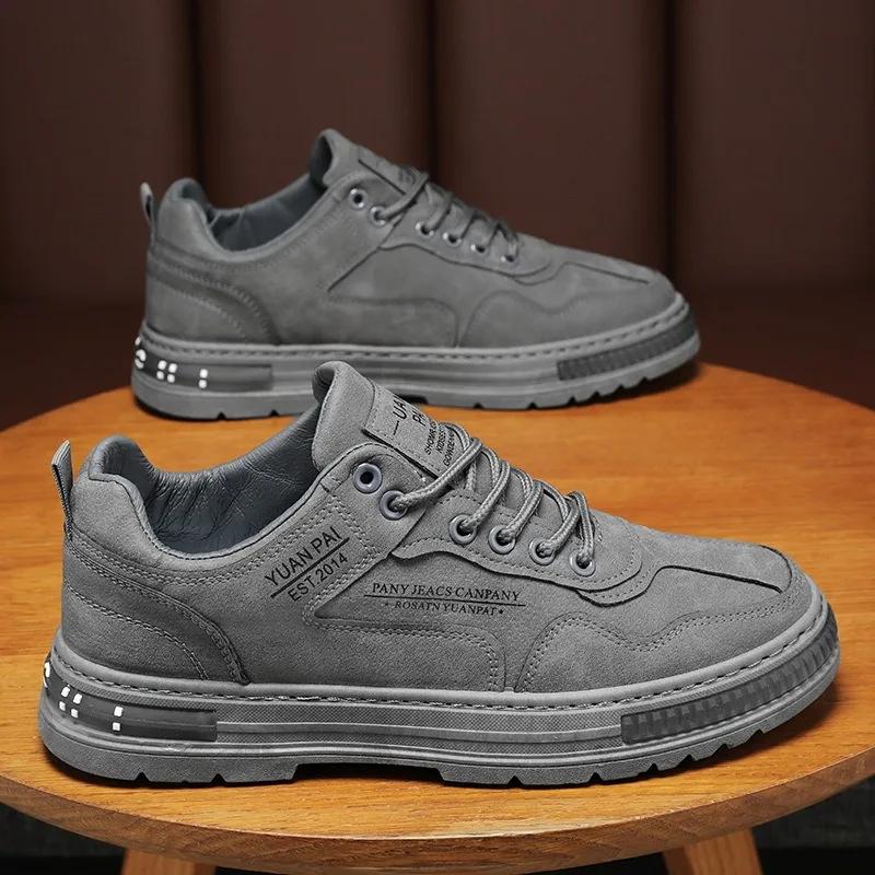 Fashion Classic Men Labor Protection Shoes Outdoor Construction Site Safty Shoes Non-slip Wear-resistant Sneakers Climbing Shoe