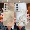 Marmor Muster Handyhülle Für Samsung Galaxy A57 A56 A55 A37 A17 A36 A16 A15 5G A35 A26 A25 A54 Weiche TPU Lederstruktur Hülle