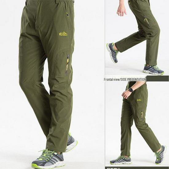 Men's Plus Size Quick-Dry Hiking Pants - Wear-Resistant, Waterproof, Casual, Youth Business Fashion