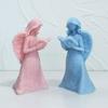 24TE Guardian Holds Book Silicone Mould Little Girl Molds Resin Molds DIY Castings Molds Home Decorations