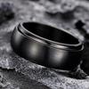 Rings, Smooth Curved Rotatable Rings, Unisex Simple Jewelry