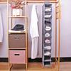 Clear 10 Layer Hanging Bag 10 Grids Sundry Hanger Pouch Creative Shoe Storage Rack  Wardrobe