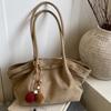 Large Capacity Tote Bag Women's Autumn New Commuter Lazy Wind Matte Vegetable Basket Bag Shoulder Armpit Bag