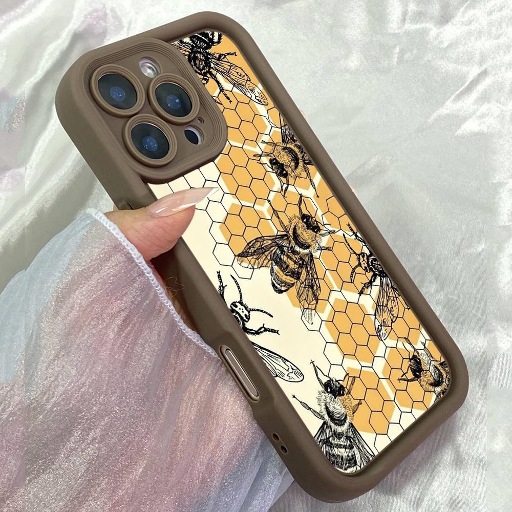 JT288 Honeycomb Art for iPhone 17 16 15 14 13 12 Pro Max Samsung S26 S25 Ultra A17 A16 A07 A56 A06 A15 Xiaomi 15T Redmi 15c Note 14 13 12 11 Soft Case