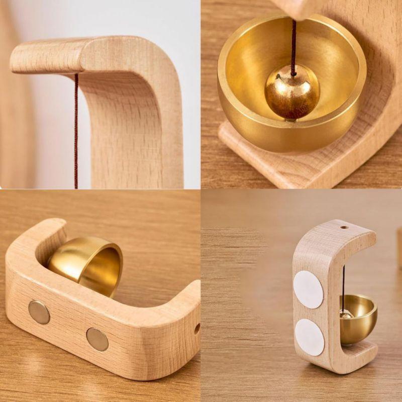 Wooden Entrance Doorbell Decorative Creative Wood Doorbell Wind Chime Shopkeepers Bell