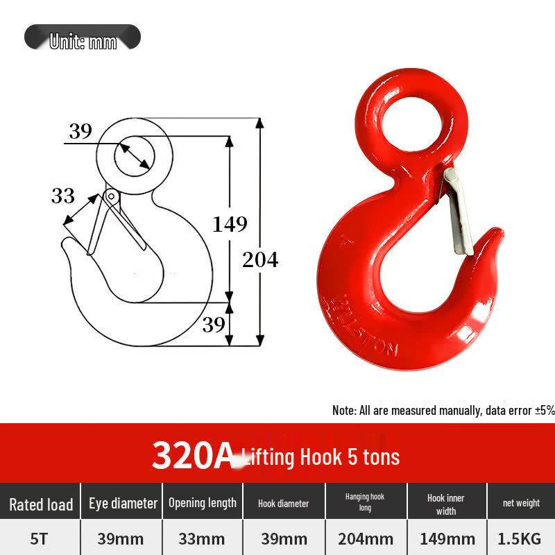 

Jundingying 320A 5-Ton Lifting Hook