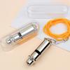 Metal Referee Whistle With Lanyard Neck Rope Cord Emergency Security Outdoortrainning Whistle 1Pc