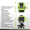 8/12/16 Line New Laser Level Portable Self Leveling Green Light Projector 360° Horizontal & Vertical Cross Lines Measure Tools