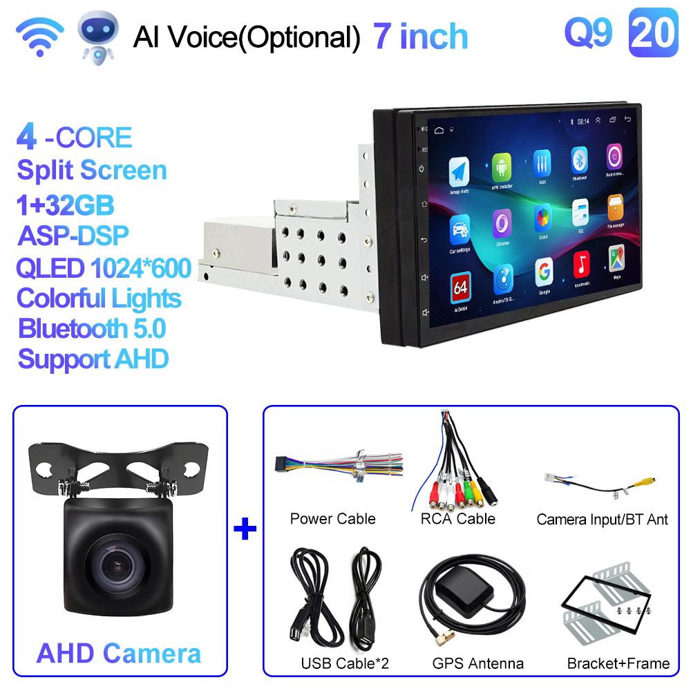 7'' 9'' 10'' 8Core Android 1Din Car Multimedia CarPlay Universal Navigation GPS 1 DIN Headunit Auto Radio Audio Stereo Dvd