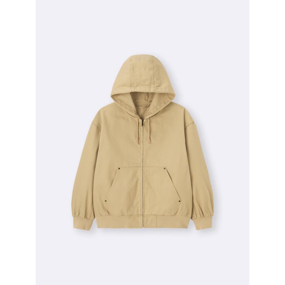 Gu By Uniqlo Cotton Zip Up Hoodie