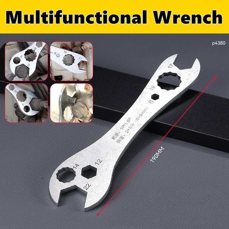 

Многофункциональный ключ для кондиционера Набор рожковых ключей Сверхтонкий плоский гаечный ключ Инструмент Многофункциональный двусторонний фиксированный гаечный ключ