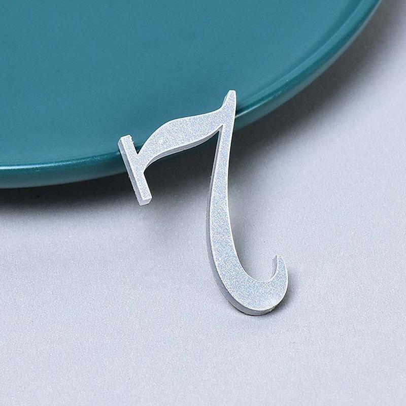 0-9 Acrylic Self Adhesive House Number Sticker Frosted Silver Gold Color Doorplate Home Door Plaque Numbers Sign New