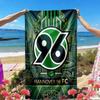 Hannover 96 Football Print Beach Towel, Versatile Lightweight Absorbent Beach Towel for Pool Surf Yoga Bathroom, Perfect Birthday Holiday Gift