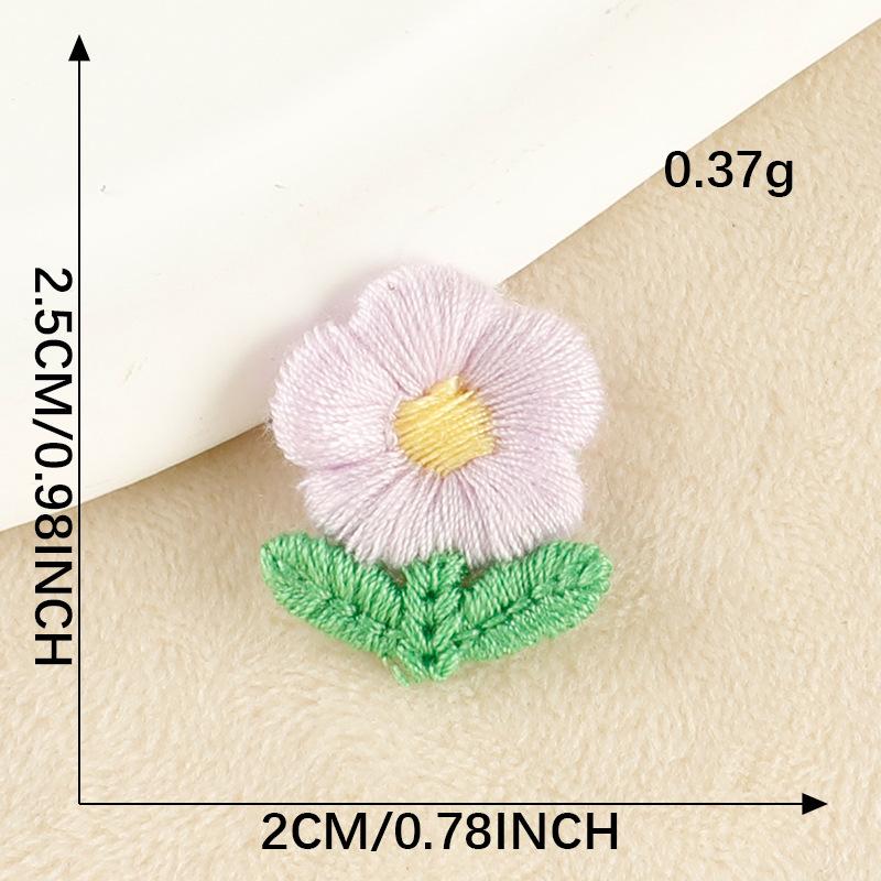 Embroidery Label Hair Accessories Flower Lace Embroidery Stickers DIY Patch Stickers Clothing Accessories Cloth Label Cloth Stickers
