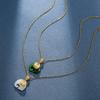 Jade Elephant Pendant Necklace for Women Auspicious Fortune Symbol Trendy Versatile Minimalist Jewelry