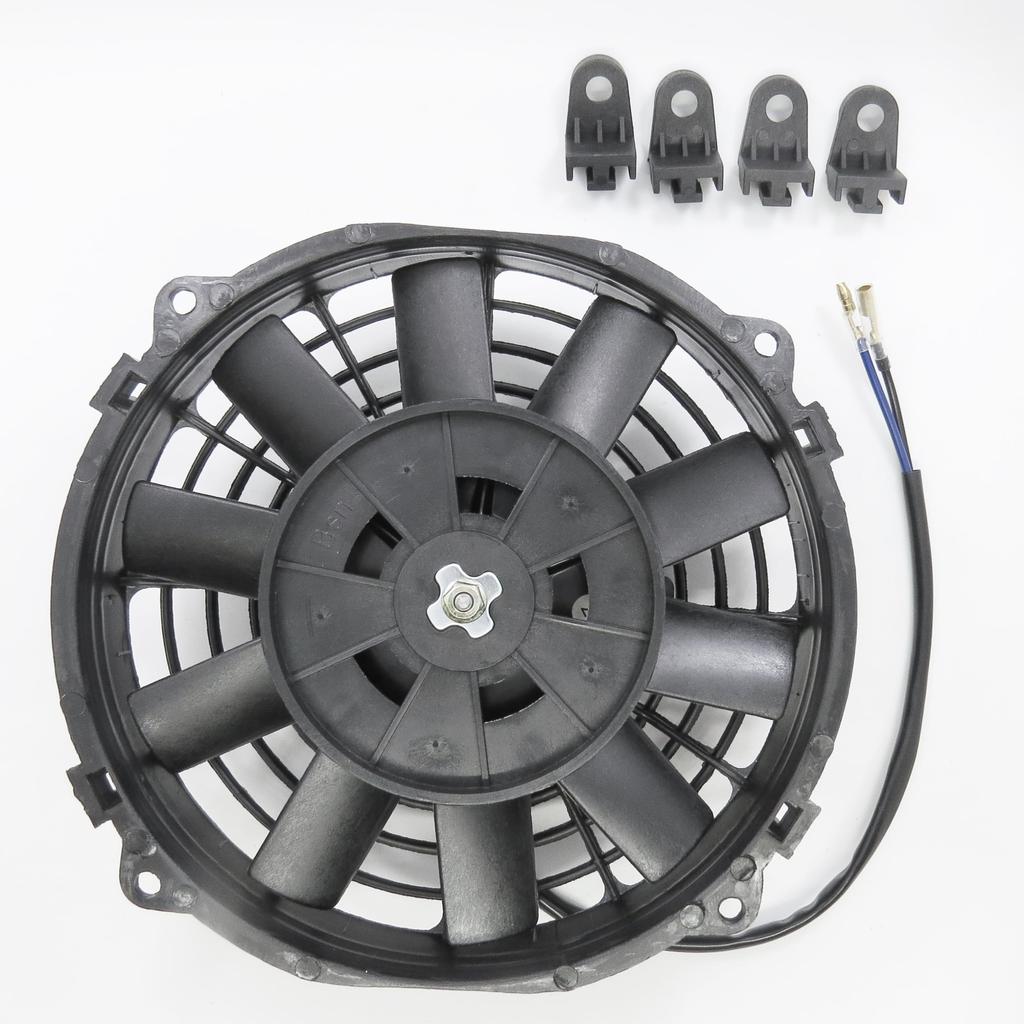 Mind Items 8 Inch Universal Electric Fan, Slim, Pull Type, Air Intake Type, for Car