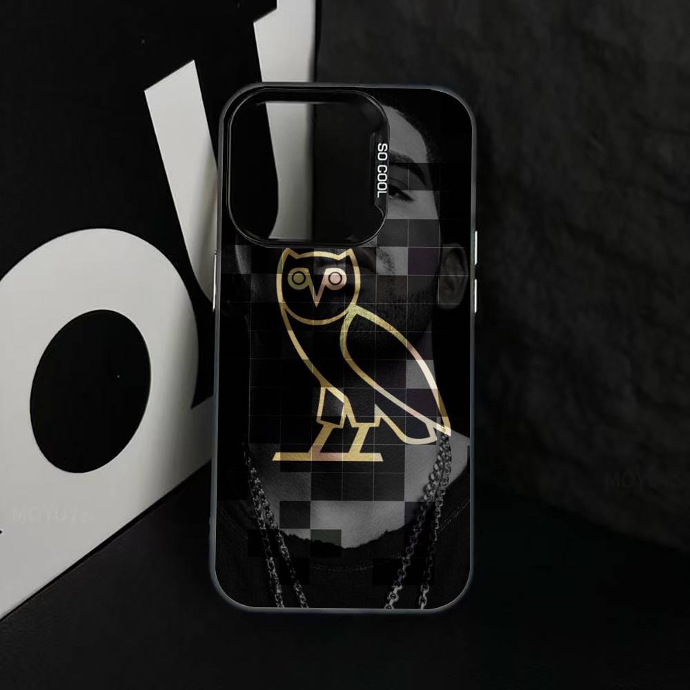 D-Dark O-Owl O-Night Phone Case For iPhone 17,16,15,14,13,12,11 Plus,Pro Max,XS,Colorful Silver Phone case Funda Cover