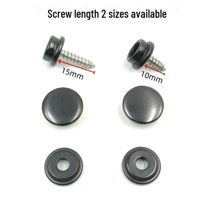 10-15mm Stainless Steel Snap Button: Large White Buckle for Tent, Yacht, and Canvas