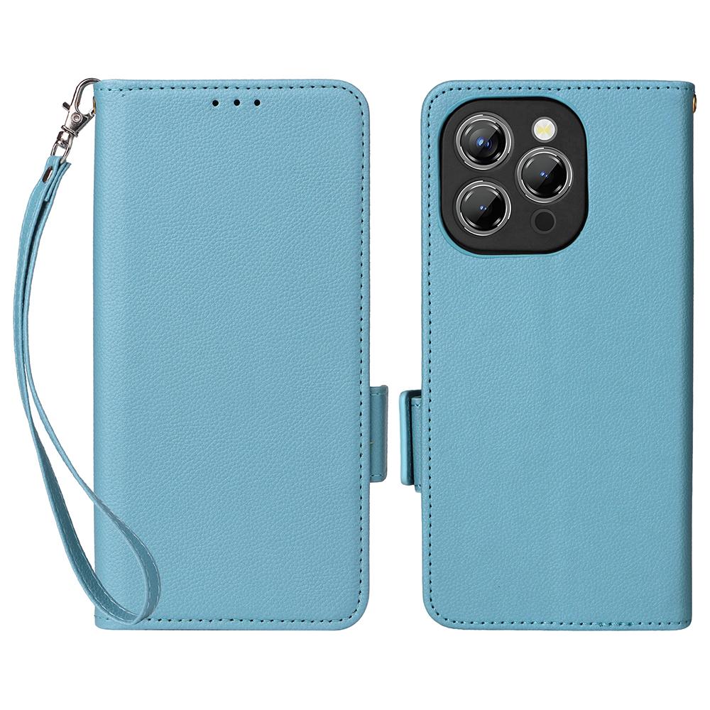 

Для Oukitel P1 Чохол з ремінцем на зап ястя Текстура лічі Шкіряний гаманець Чохол для телефону F